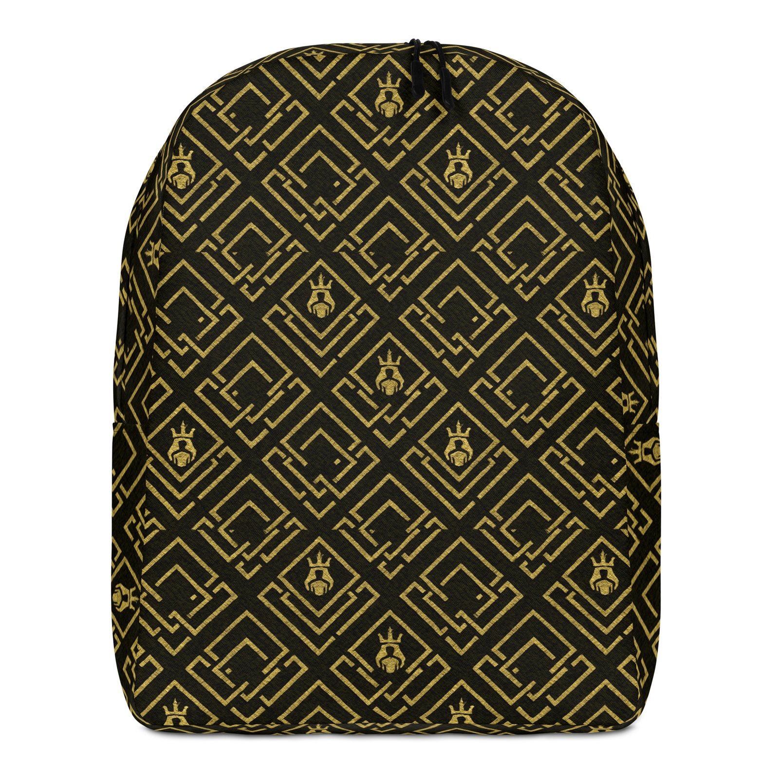 DaKahree Royal Labyrinth – Minimalist Backpack – Black & Gold